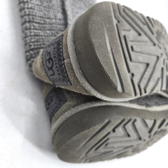 UGG Cardi Gray Knit Button Boots - Picture 11 of 12